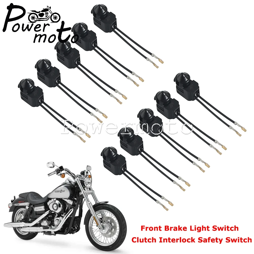 Motorbike Front Brake Light Switch For Harley Softail FXST/FLST Dyna FXD Sporster XL 2012+ Clutch Interlock Safety Switch Button