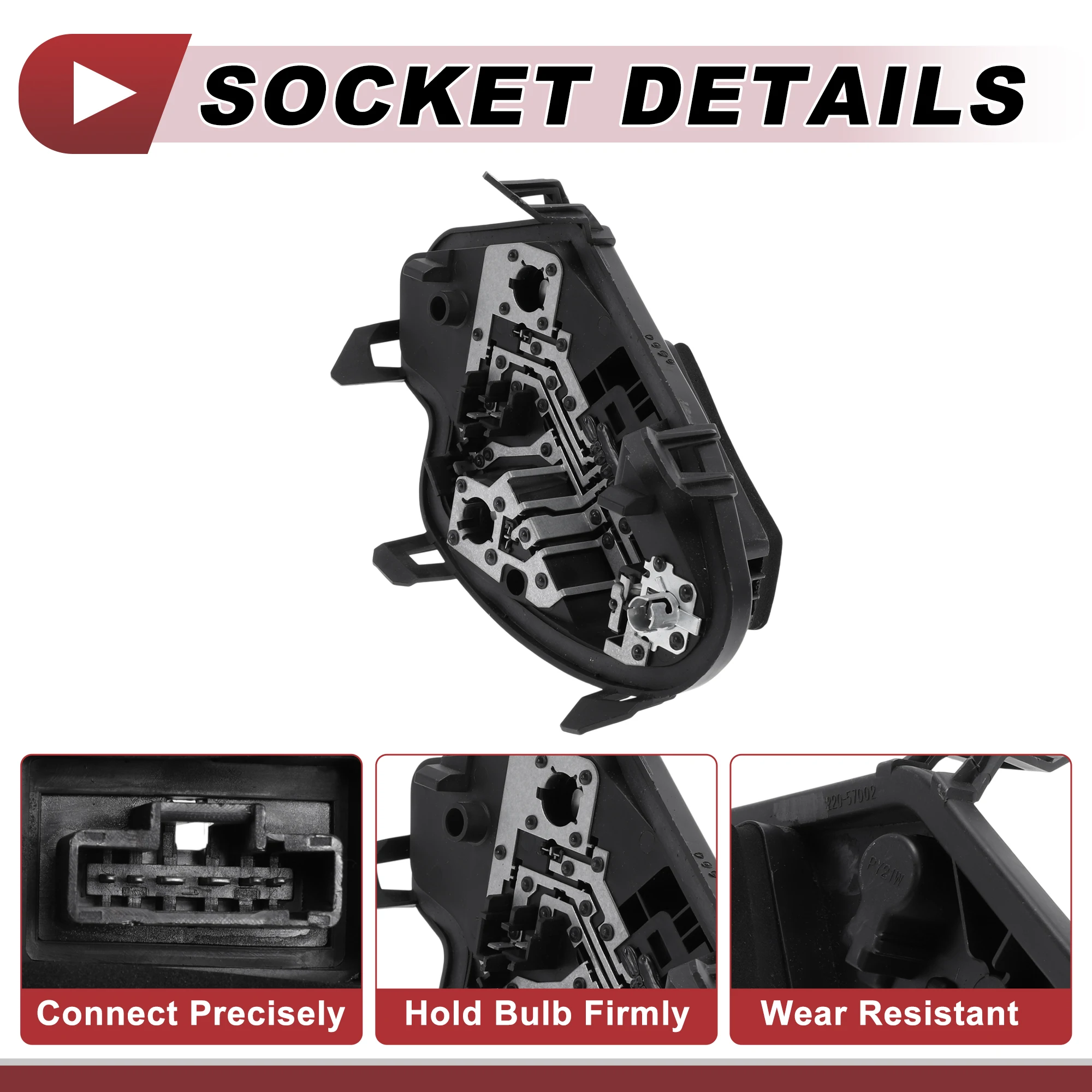 

X Autohaux 1 шт. левый разъем заднего фонаря для Peugeot 508 W23 11-14, разъем лампы