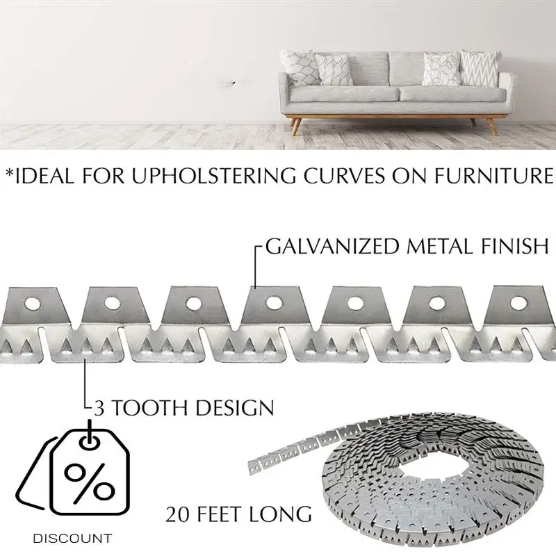 ABJO-Impugnatura flessibile in metallo per tappezzeria Curva Ease Grip per mobili, sedie, divani