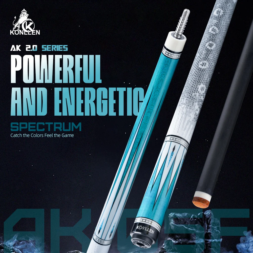 

Кий для бассейна KONLLEN из углеродного волокна с наконечником 12,5 мм, шарнир 3/8*8 для профессионального бильярдного кия