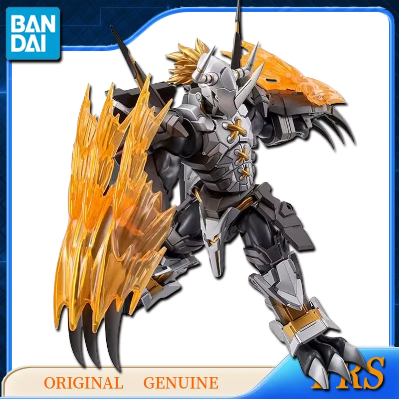 Bandai Digimon Adventure Anime Figuras de Ação Brinquedos para Crianças, Original Figura Padrão, BLACKWARGREYMON, Modelo de Montagem de Presentes