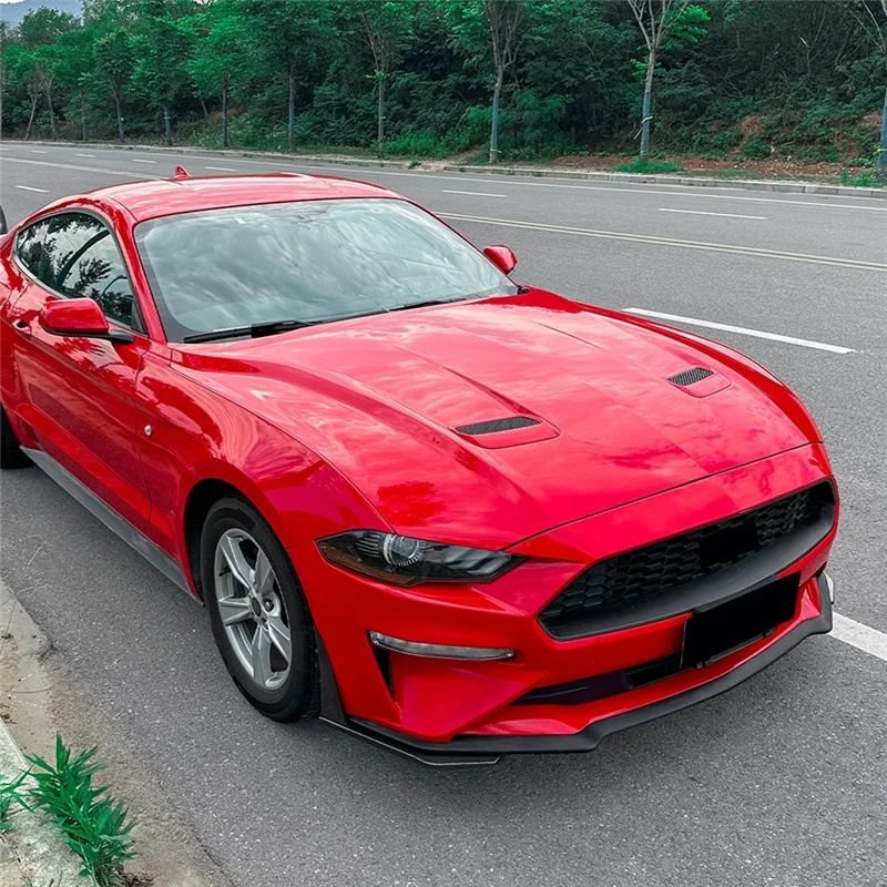 

2018-2023 Accessories For Ford Mustang MK6.5 Front Bumper Lip Corner Spoiler Winglet Splitters Carbon Fiber