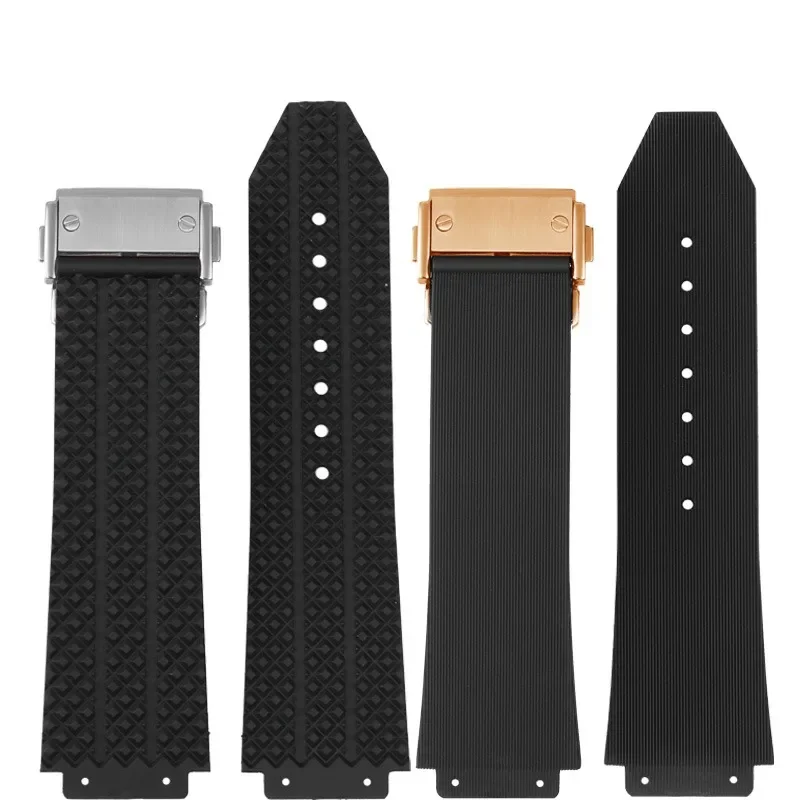 Soft Silicone Watch Band For HUBLOT Hengbao Yubo Big Bang Classic Fusion Silicone Watch Band Waterproof 25-19mm Watch Chain