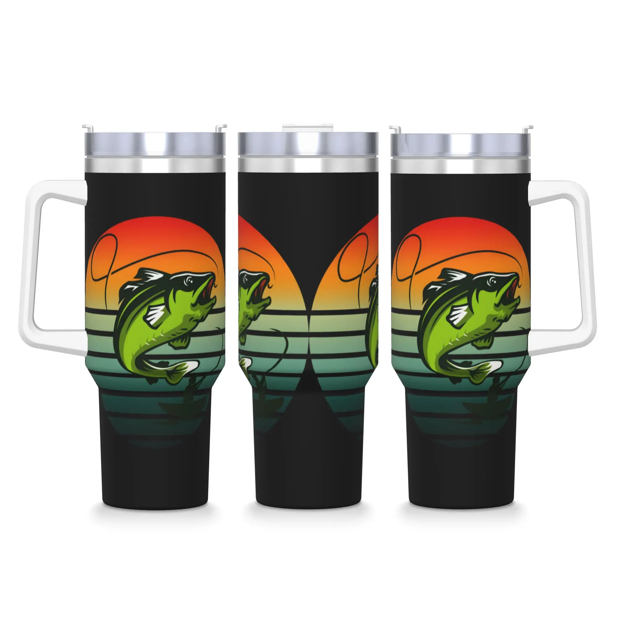 Stainless Steel Tumbler Fishing Kayak  Thermal Mug  Portable Cold and Hot Car Mugs Travelist Custom DIY Water Bottle