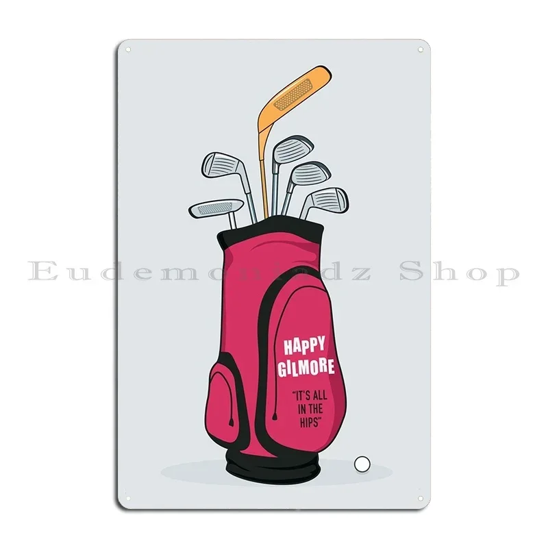 Happy Gilmore Metal Plaque Customized Wall Decor Party Plates Funny Custom Tin Sign Poster