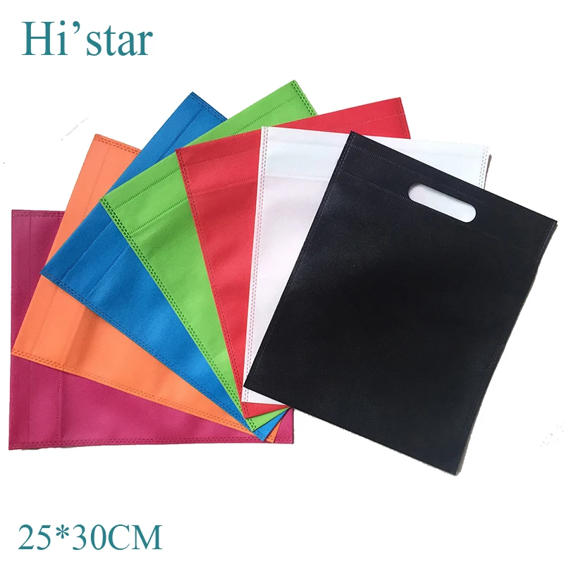 

20 pieces Eco- friendly non woven reusable shopping bags with customize logo print