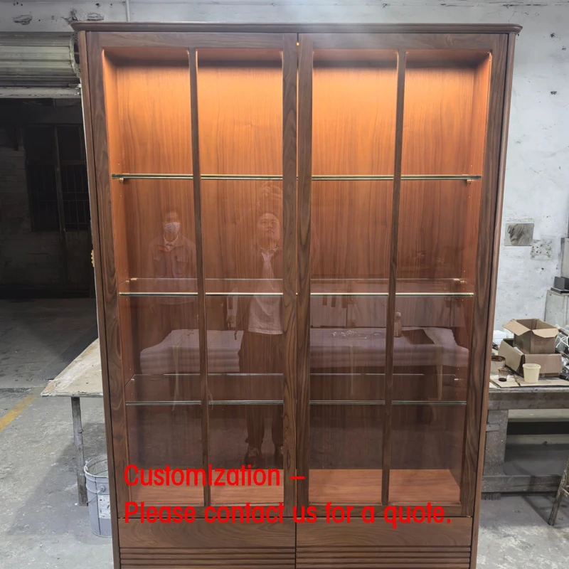 custom.Factory Customized Commercial Durable Glass Floor Display Cabinet LED Lights Easy Clean Customizable Options Exhibiti