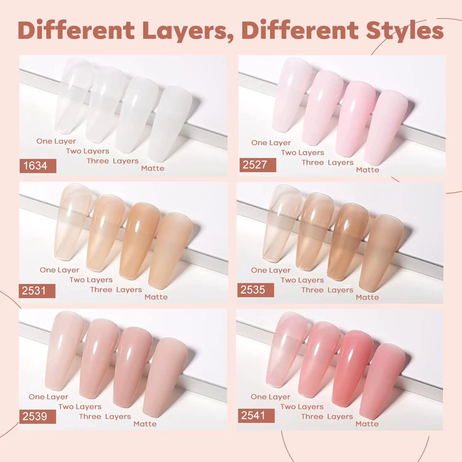 

modelones Gel Nail Polish Set - 6 Colors 2026 St Patricks Spring Misty Gray Dark Green Glitter Gel Polish Kit Sage Green Baby