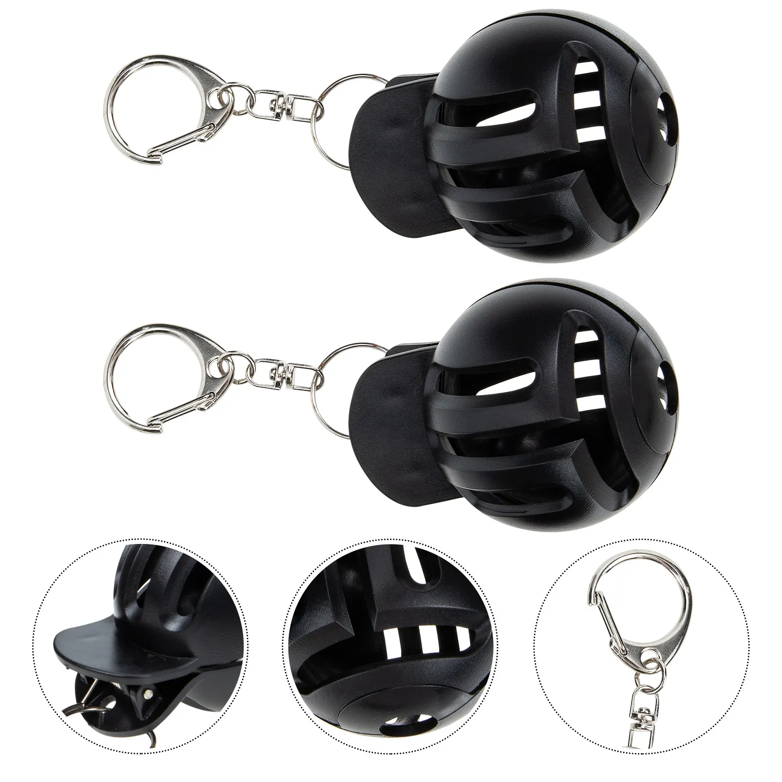 2Pcs Golf Ball Marking Stencil Double Guide Premium Plastic Portable Compact Golfing Essential Long Term Use Gift