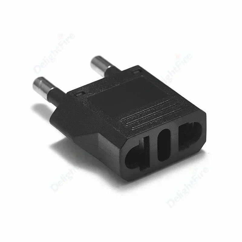 Adaptador de enchufe europeo de EE. UU. A UE KR, adaptador de viaje Universal de 4,8mm, tomas eléctricas americanas a europeas coreanas, toma de