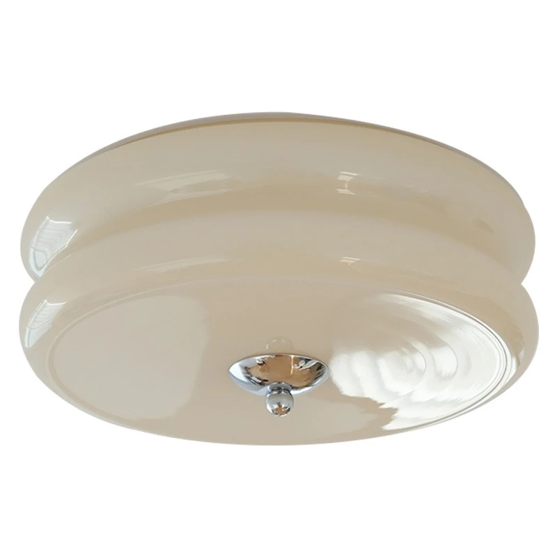 

French medieval, Nordic simplicity, cream ceiling light, balcony aisle entrance glass ambient light