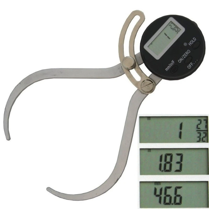 

Цифровой внутренний штангенциркуль 0–6 дюймов и метрический измерительный инструмент с фрикционным колесом