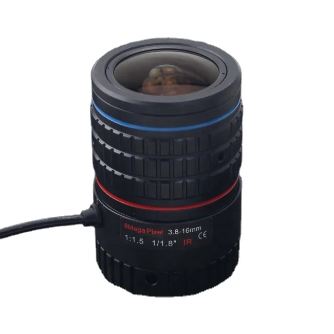 

2024 New Lens 4K Auto Iris Lens 3.8-16mm CCTV IP Camera Lens with 1/1.8" for 8 Megapixel Camera Good Quality