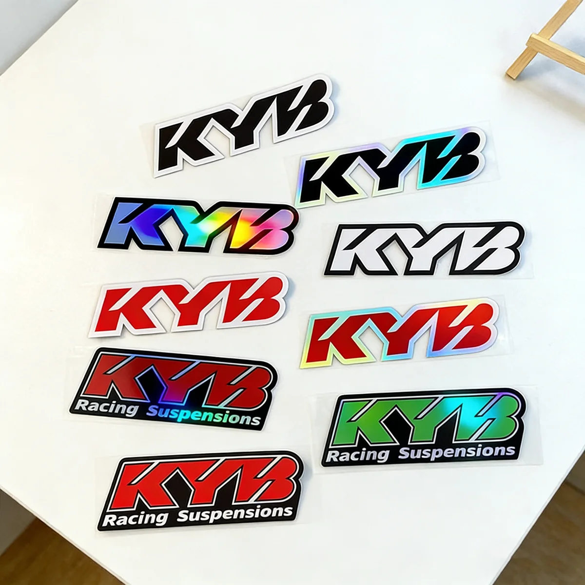 2PCS KYB Motorcycle Front Forks Stickers Waterproof Motocross Suspensions Vinyl Decals for KTM YAMAHA Honda Suzuki Kawasaki