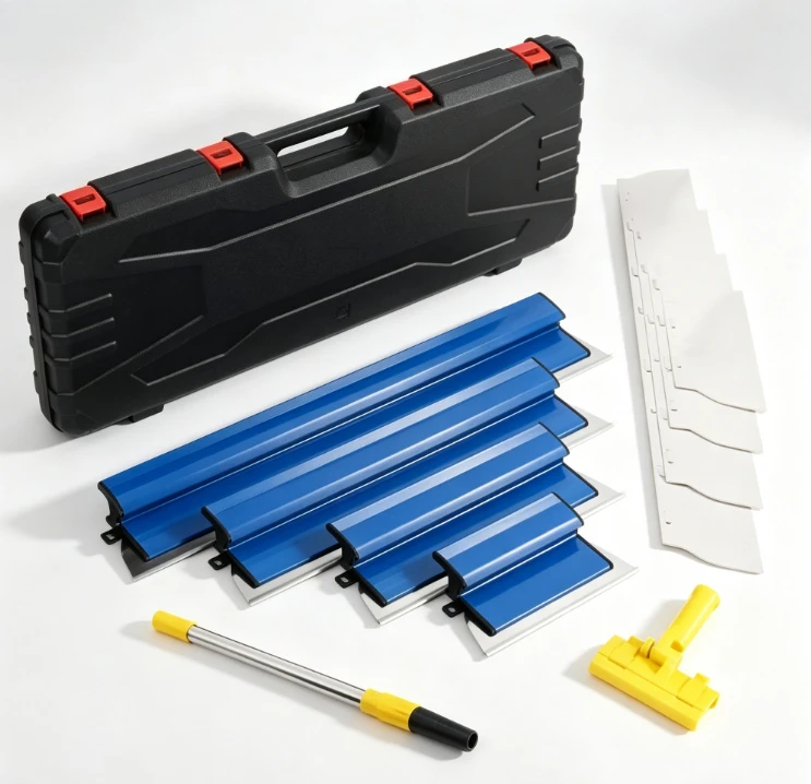 5pcs Putty Knife Set 15-80cm Flexible Blade Drywall Skimming Spatula Joint Taping Tool Plastering Finishing Scraper Painting