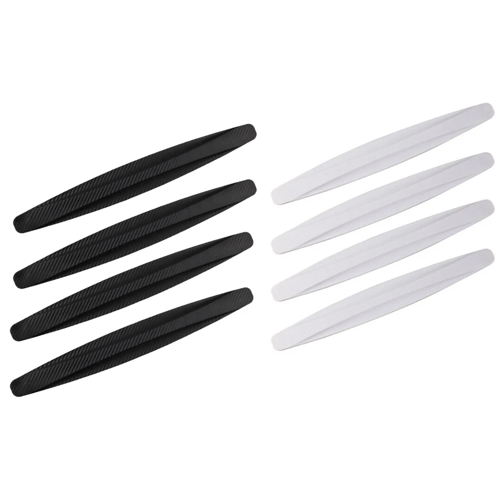 

4Pcs Black/White Car Bumper Corner PVC Car Bumper Corner Scratch Resistant For Most Cars SUV, Trailer, RV, Truck, etc