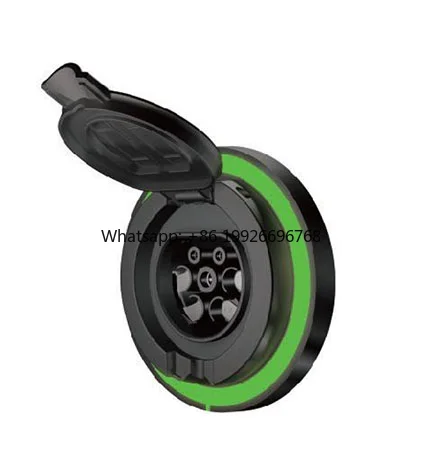 

Type2 IEC EV Charger Socket with Shutter and E-Lock 32A 3Phase EV Power Socket with LED Lights New Condition