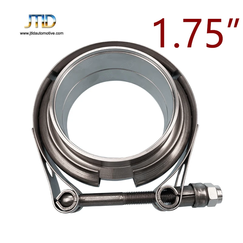 

JTLD 1.75" Inch 45mm 304 Stainless Steel V-Band Clamp Kit Male/Female Turbo Downpipe Exhaust V Band Clamp car assecories escape