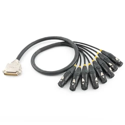 DIY Japan Mogami 2932 8 Channel DB25-XLR Male/Female Snake Balanced Audio Cable Analog Recorder Interface Cable 1m2m3m5m