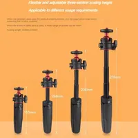 Portable Mini Desktop Selfie Stick Tripod - Handheld Retractable Stand for Camera Live Vlog Phone - Desktop Photography Gear