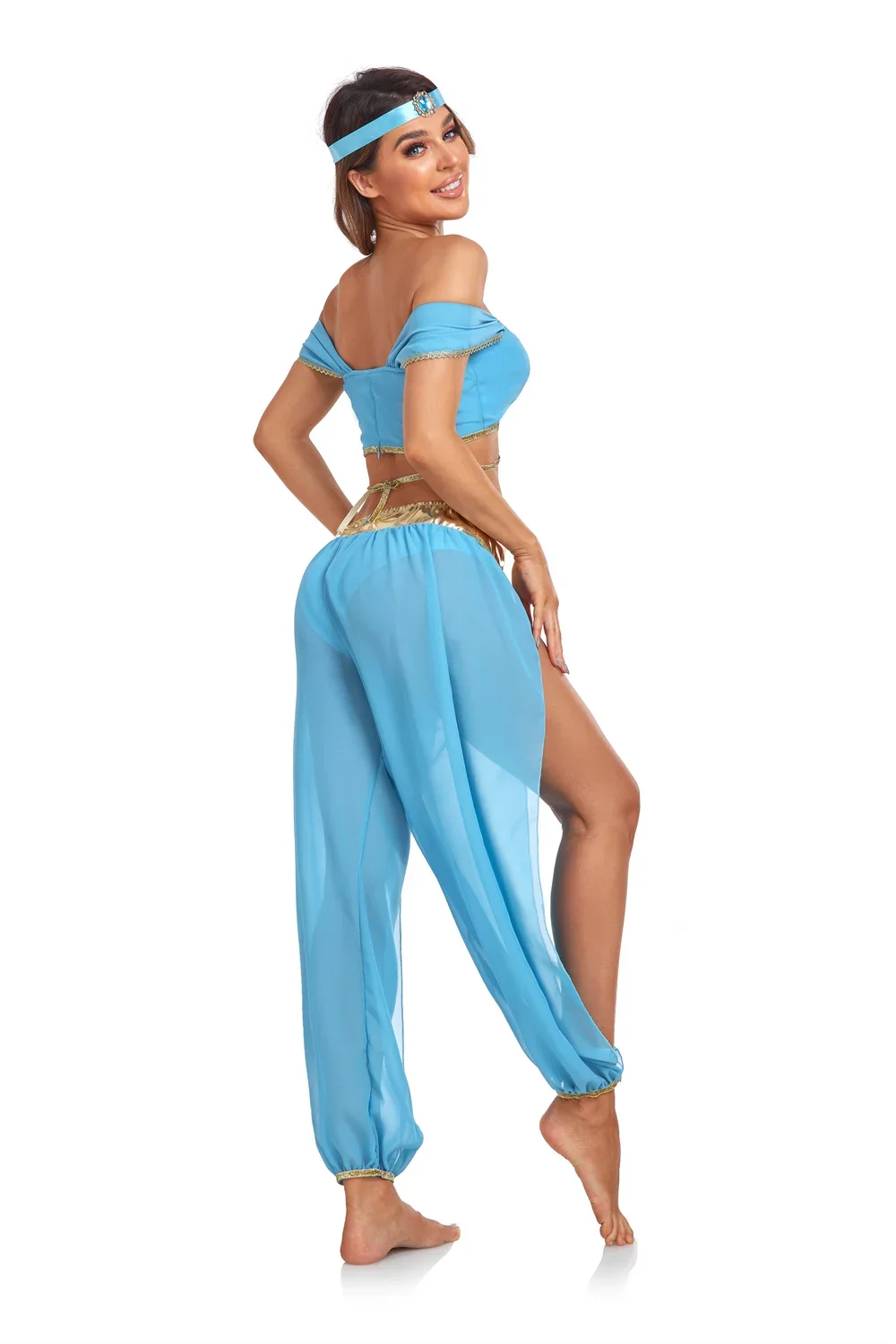 New Aladin and The Magic Lamp Princess Jasmine Cosplay Costume Adult Carnival Party Fancy Dress Up Halloween Costumes