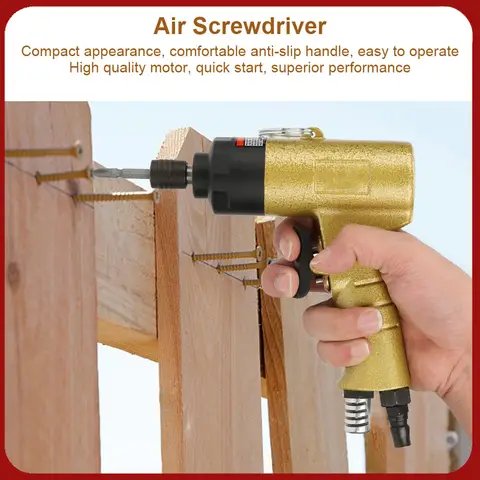 Industrial Air Screwdriver Air Screwdriver 1/4" Pneumatic Air Screwdriver Reversible Type Industrial Screw Driver Tool 5000rpm