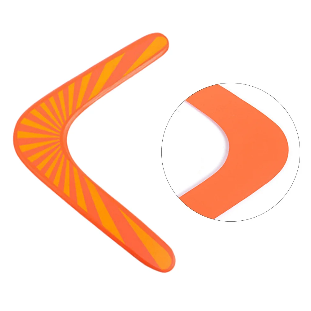 Drewniany bumerang pomarańczowy sprzęt sportowy na świeżym powietrzu do latania dla dzieci od 8 lat i dorosłych, premium, ręcznie robiony, do manewru, do użytku na trawie.