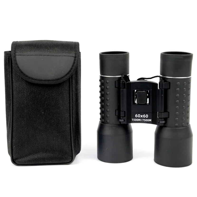 60X60 Long Range Binocular Telescope High Power Optical Glass Lens Low Light Night Vision Portable Gear for Outdoor Travel