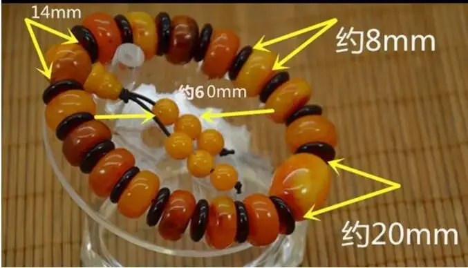Copper statue Pure natural Baltic Amber beeswax hand string type with stone DIY beads Ukraine Ukraine