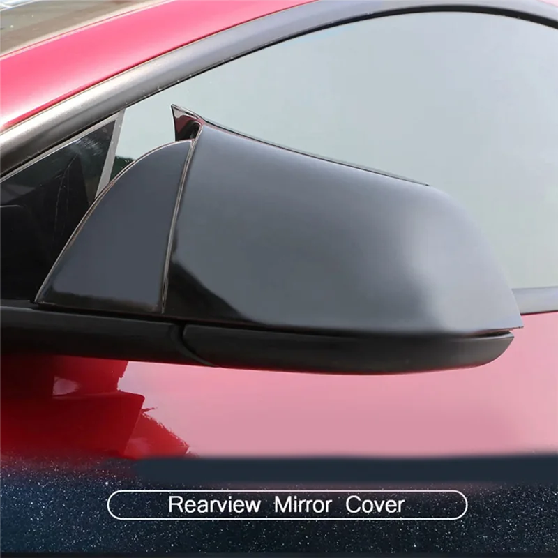 

Car Rearview Cover Protective Trim Exterior Door Cover Side Wing Mirror Cap For Tesla Model 3 2016 -2024-Y79A