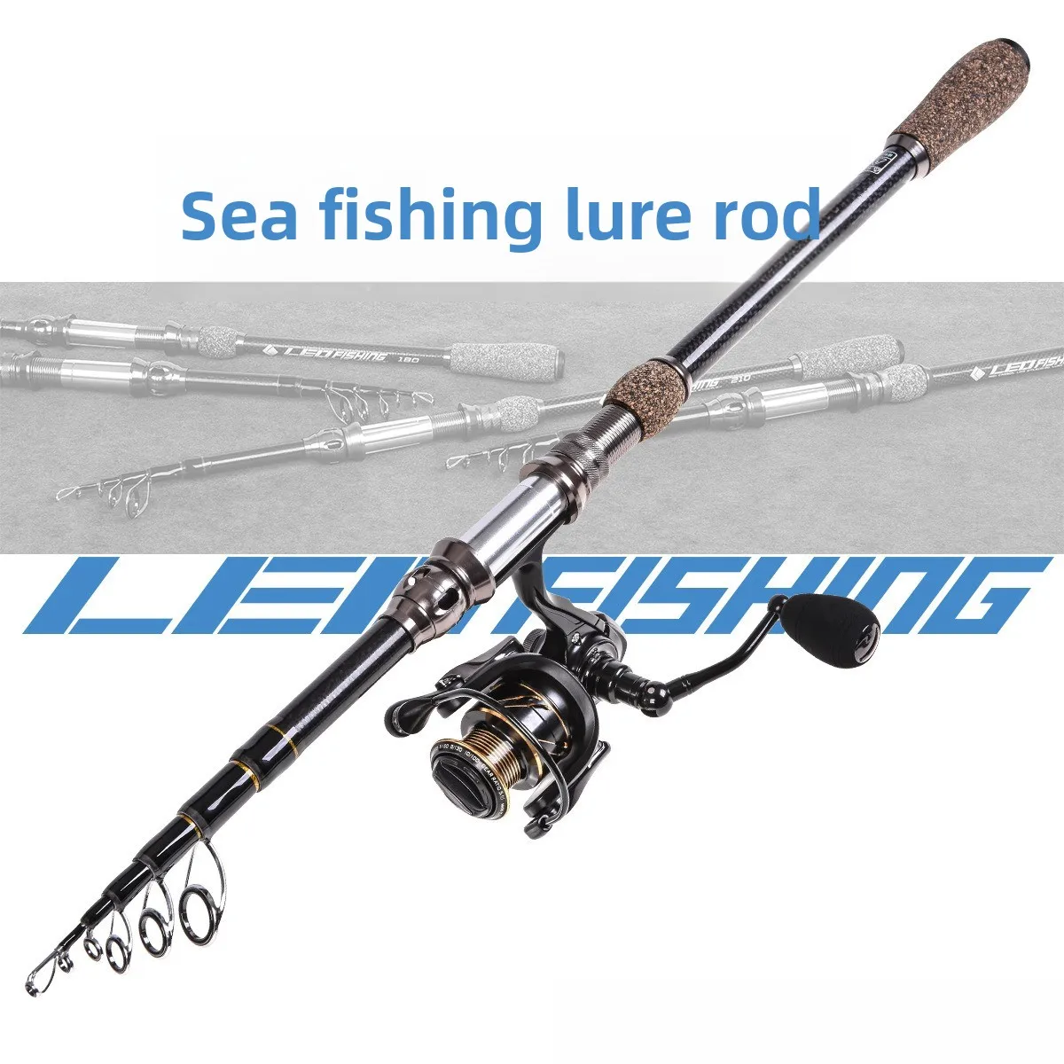 Caña de pesca mar Luya carbono retráctil lanzamiento largo - imagen 4