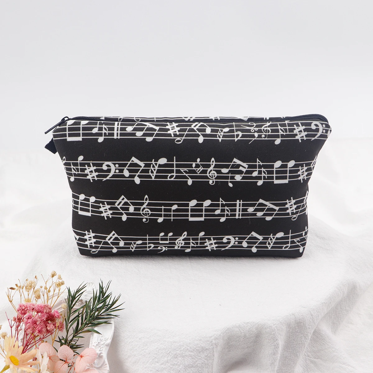 

Musical Note Storage Organizer Makeups Bags Portable Cosmetic Pouch Travel Women's Cosmetics Bag Makeup Accessory