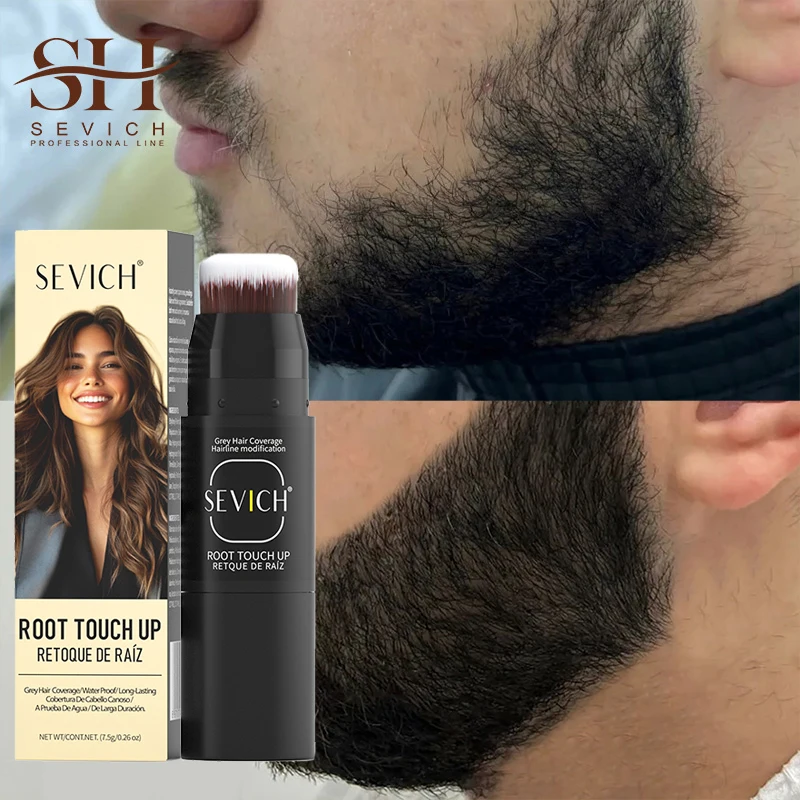 Men Beard Filling Pen Kit Mustache Styling Salon Repair Tool Brush Cosmetics Disposable Beard Color Enhancer Pencil Beard Care