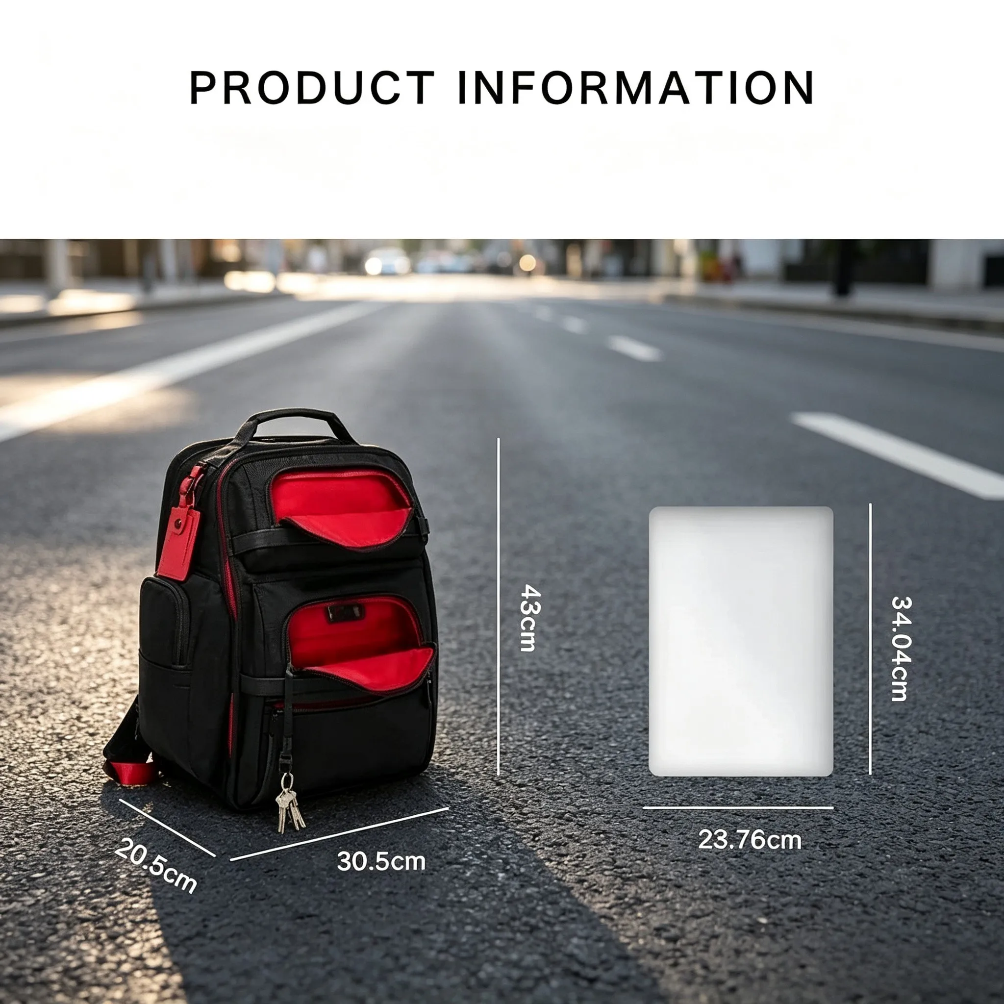 Men Ballistic Nylon Backpack Business Casual Laptop Bag for Business Trip Travel Daypack view 6
