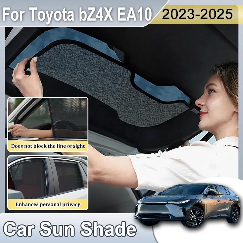 

Car Mesh Sunshade For Toyota bZ4X Accessories 2025 bZ 2023 2024 EA10 Heat Protection UV Protection Auto Seclusion Shades Tools