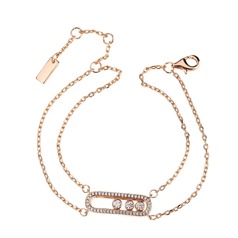 Luxury lucky bead bracelet for women fashion bracelet 18K gold zircon bracelet wedding bride jewelry accessories gift