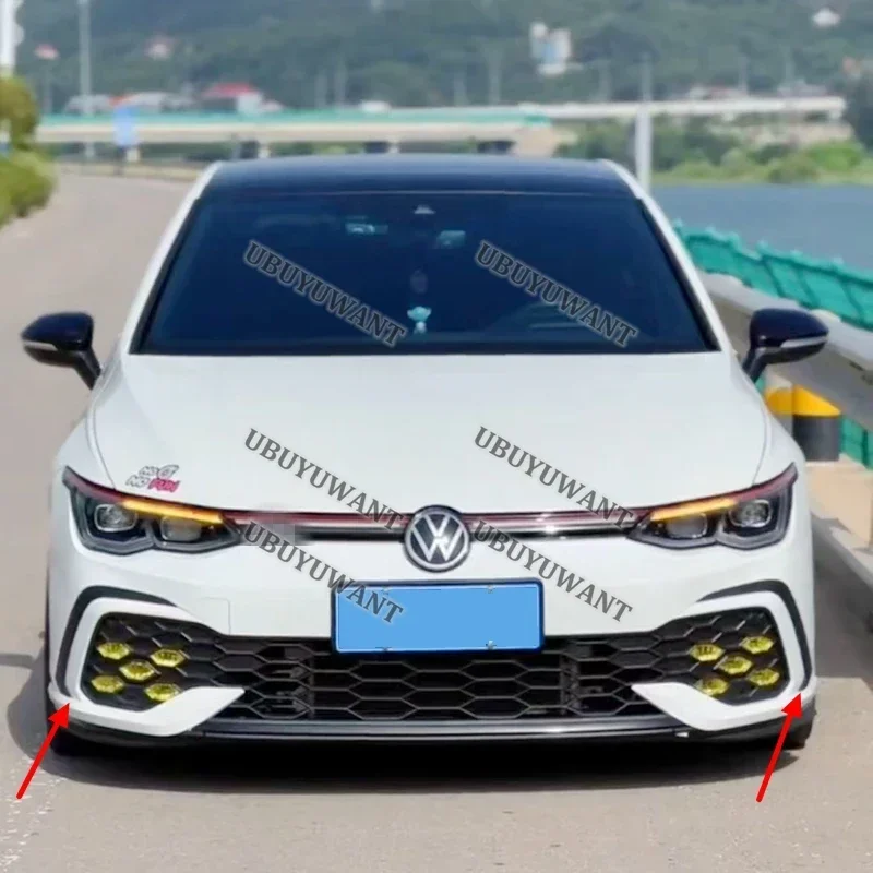 

Для VW Golf 8 MK 8 R-Line / GTI 2020-2024 автомобильный черный/красный/синий/серый/белый передний бампер, боковой разветвитель, спойлер, отделка, противотуманная утюжок