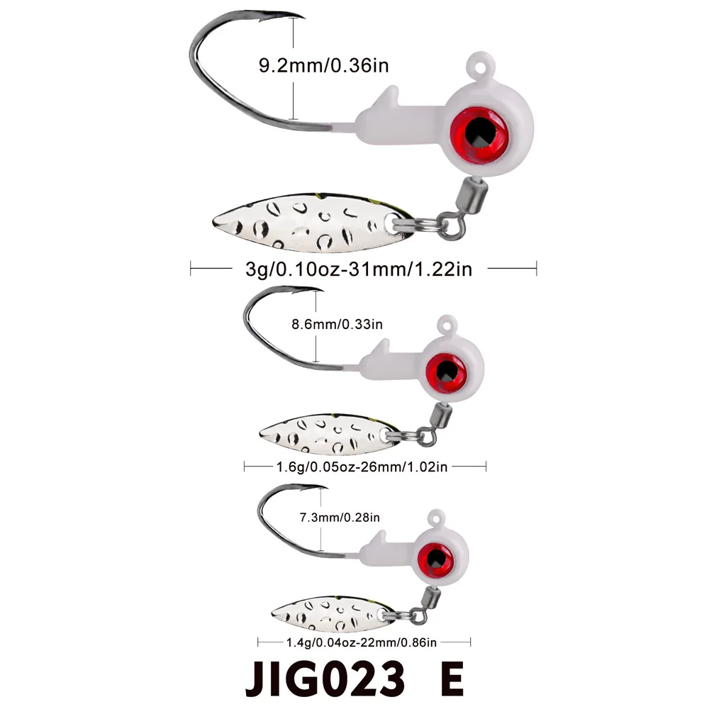 1.4g 1.6g 3g crank Jig head hook fishing hook head Jig lure hard bait soft worm jig hook for fishing