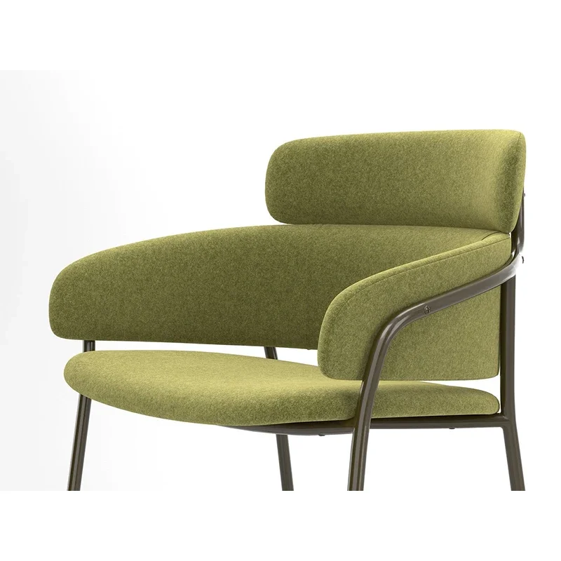 

zz Modern Luxury Green Velvet High Bar Stool Kitchen Bar Counter Stools with Back