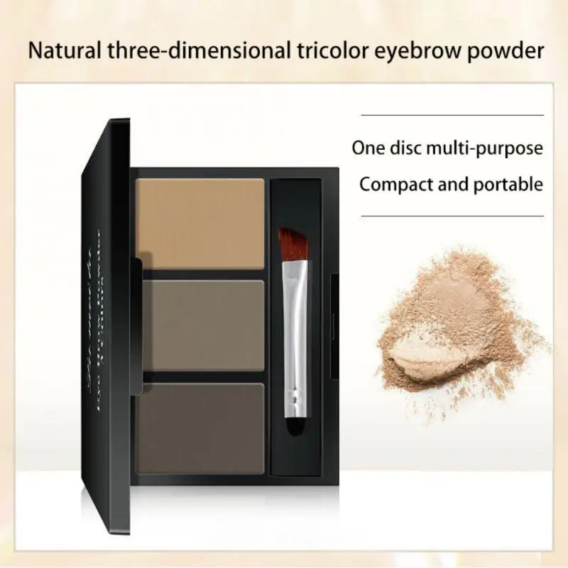 1~5PCS Colors Eyebrow Powder Palette Easy To Wear Waterproof Makeup Eye Shadow With Brush Professional Eye Brow Enhancer