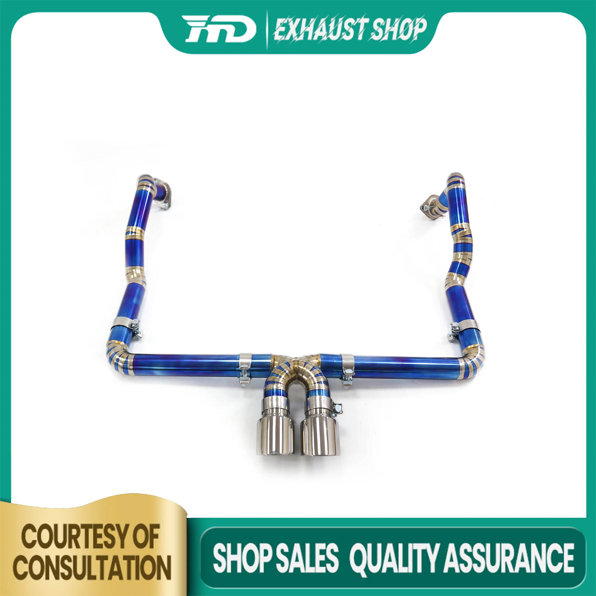 

HMD Exhaust Catback для Porsche Cayman 981 Ti Наконечники без клапана Неразрушающая установка Запеченный синий Сегодняшние предложения