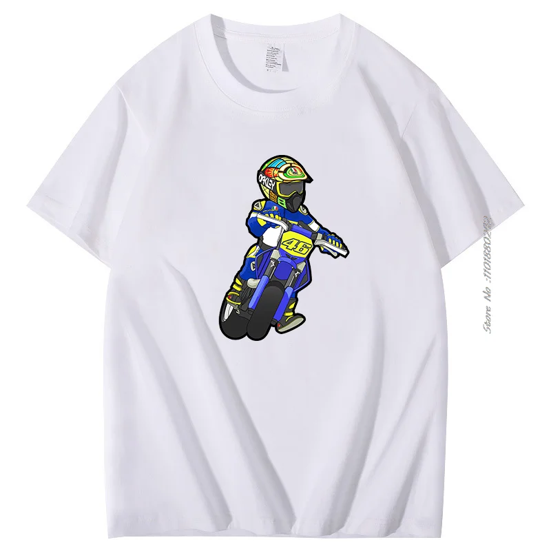 Moto Gp Rossi Cotton T-Shirt Copy Of Special Series Racer Elegant T Shirt Trendy Graphic T Shirts Fashion Short Sleeve T-Shirt