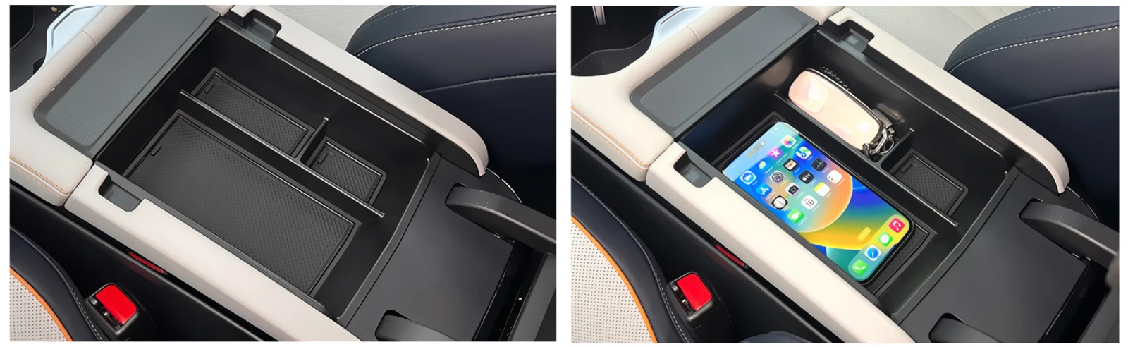 Für BYD Seal U 2023 2024 2025 Armlehne Aufbewahrungsbox Mittelkonsole Getränkehalter Layered Aufbewahrungsbox Zubehör für Song Plus DM-i – Detail 10