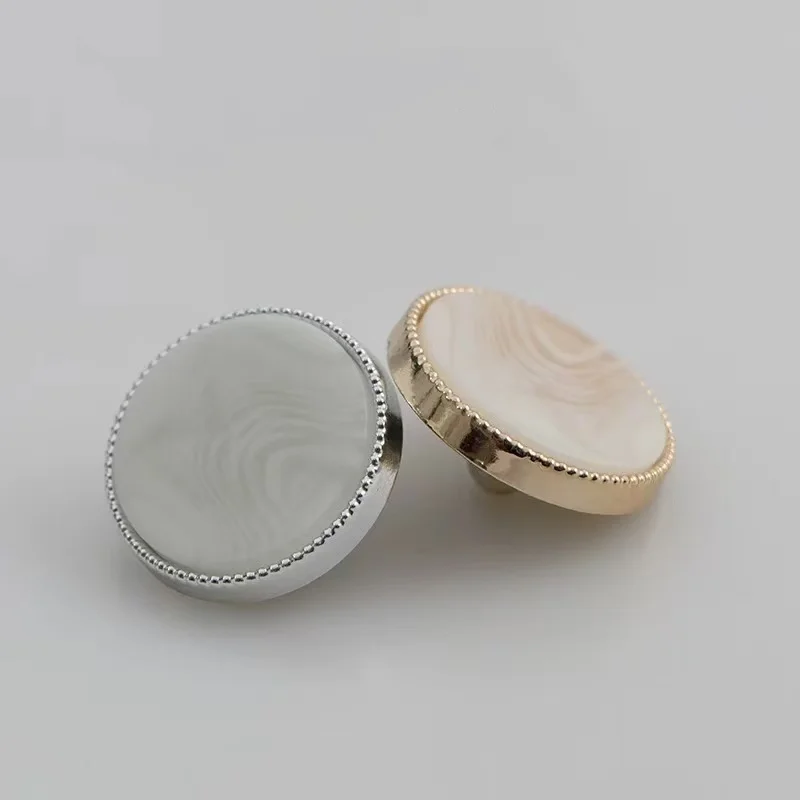 6pcs Round Decorative Buttons for Uniform Fashion Clothing  High-Grade Metal Buttons Sewing Accessories 16mm21mm 25mm