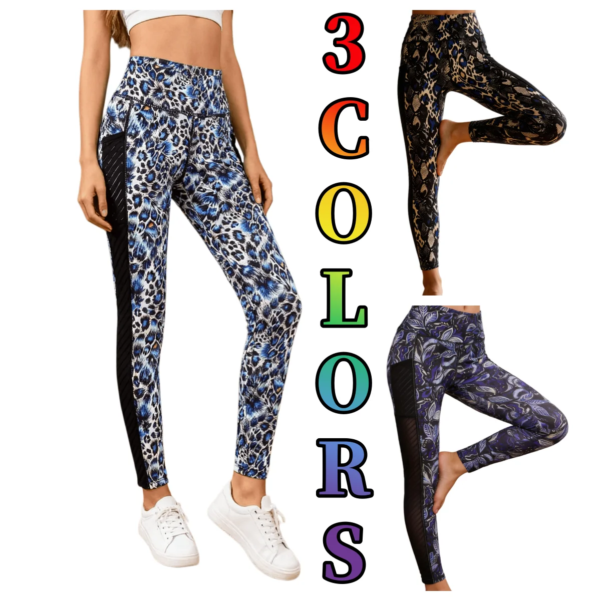 Women's Yoga Pants Soft Skin-friendly Moisture-wicking for Sports Running And Yoga Trendy Streetwear Fashion with Chic Prints