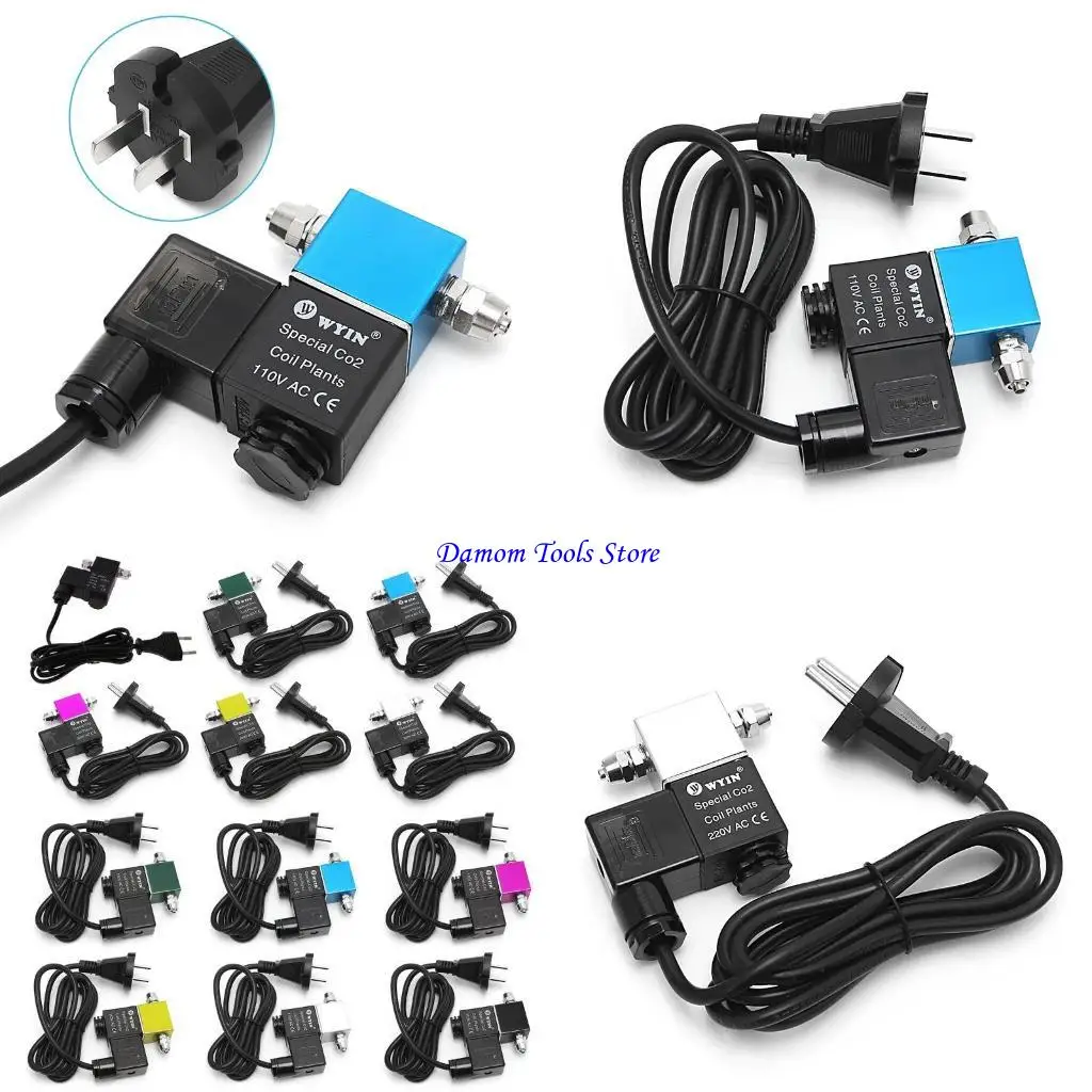 

57BE 220V EU Plug 50Hz CO2 Aquarium System Solenoid for Valve Regulator