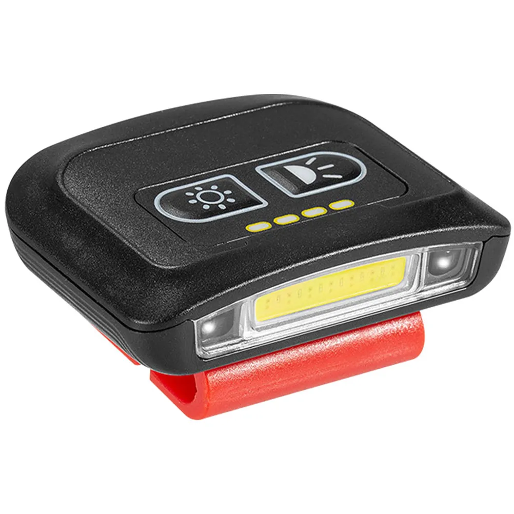 Upgraded Two-Color LED Cap Light Clip on Portable Headlamp High Brightness Long Life Color Rendering Energy Display for Night