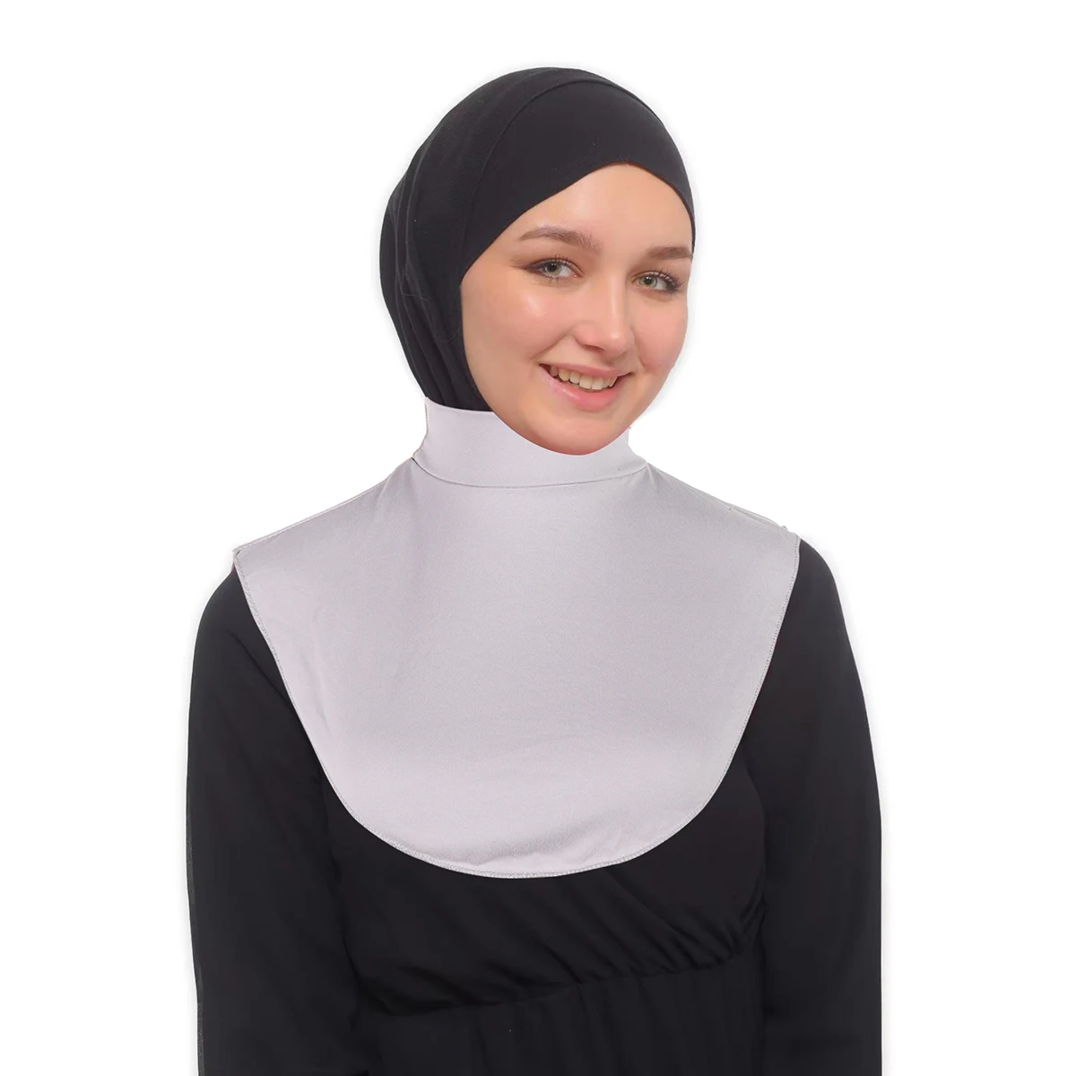 Morbida copertura per il collo delle donne musulmane Colletto finto Copertura completa Collo alto Copri collo di tartaruga Abbigliamento islamico Accessorio per vestiti da donna