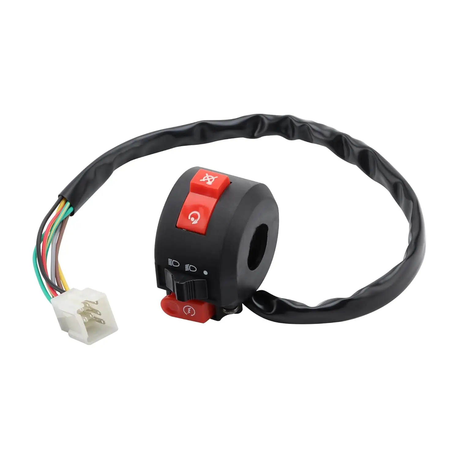 7 Wire 3 Function Handle Coil Ignition Switch Replacement for 50cc 70cc 90cc 110cc 125cc 150cc 250cc Scooter Motorcycle