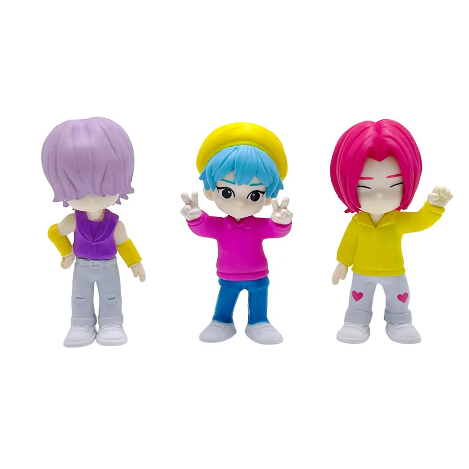 กล่องสุ่มอนิเมะเคป๊อป Monster Hunt ของเล่นถอดประกอบ กล่องสุ่มฟิกเกอร์ขนาดเล็ก ของตกแต่งโต๊ะทำงาน ของขวัญ